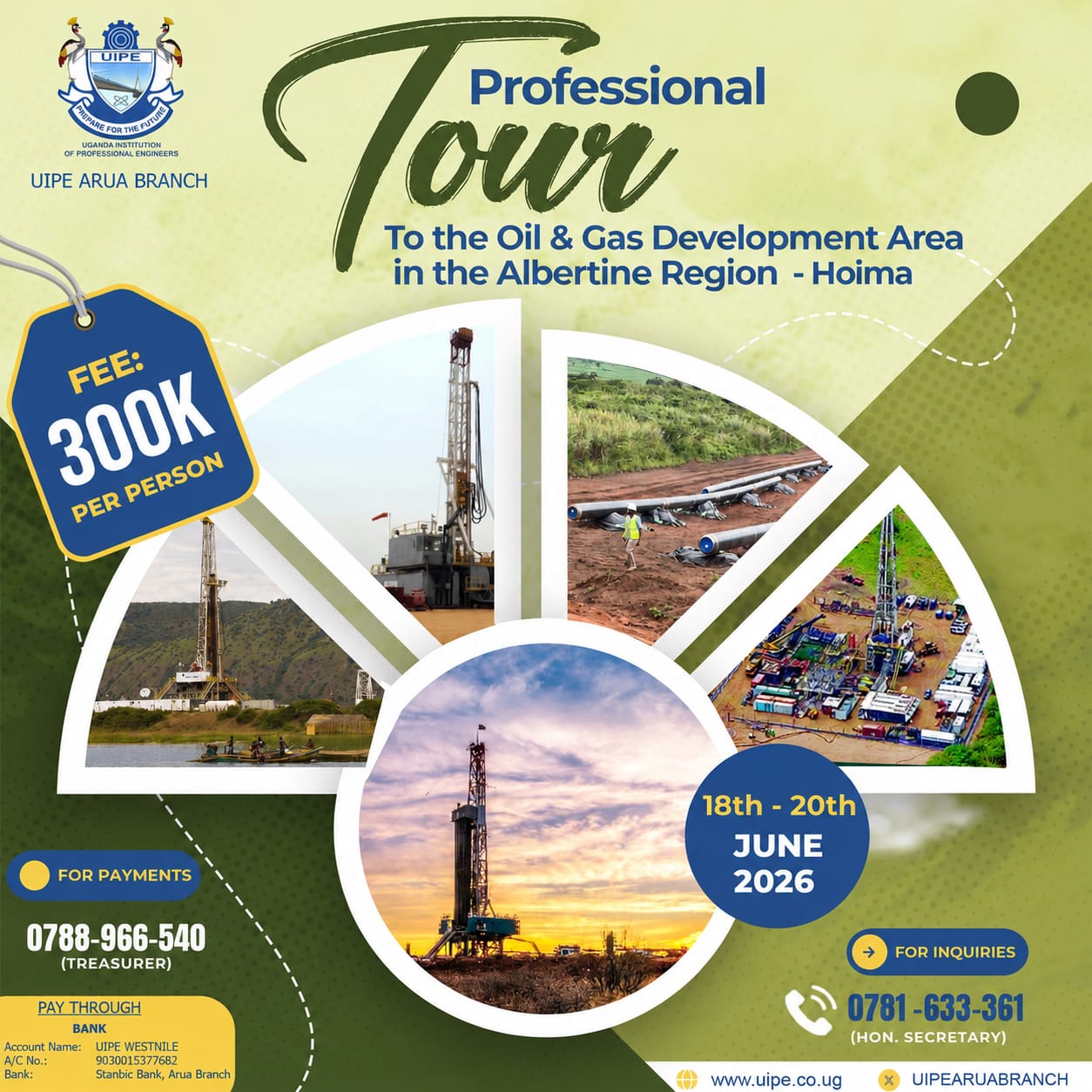 West Nile Professional tour to the Oil and gas development area in the Albertine region